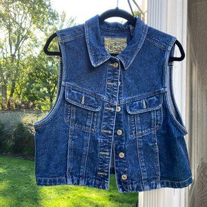 Liz Claiborne Jean Jacket Vest